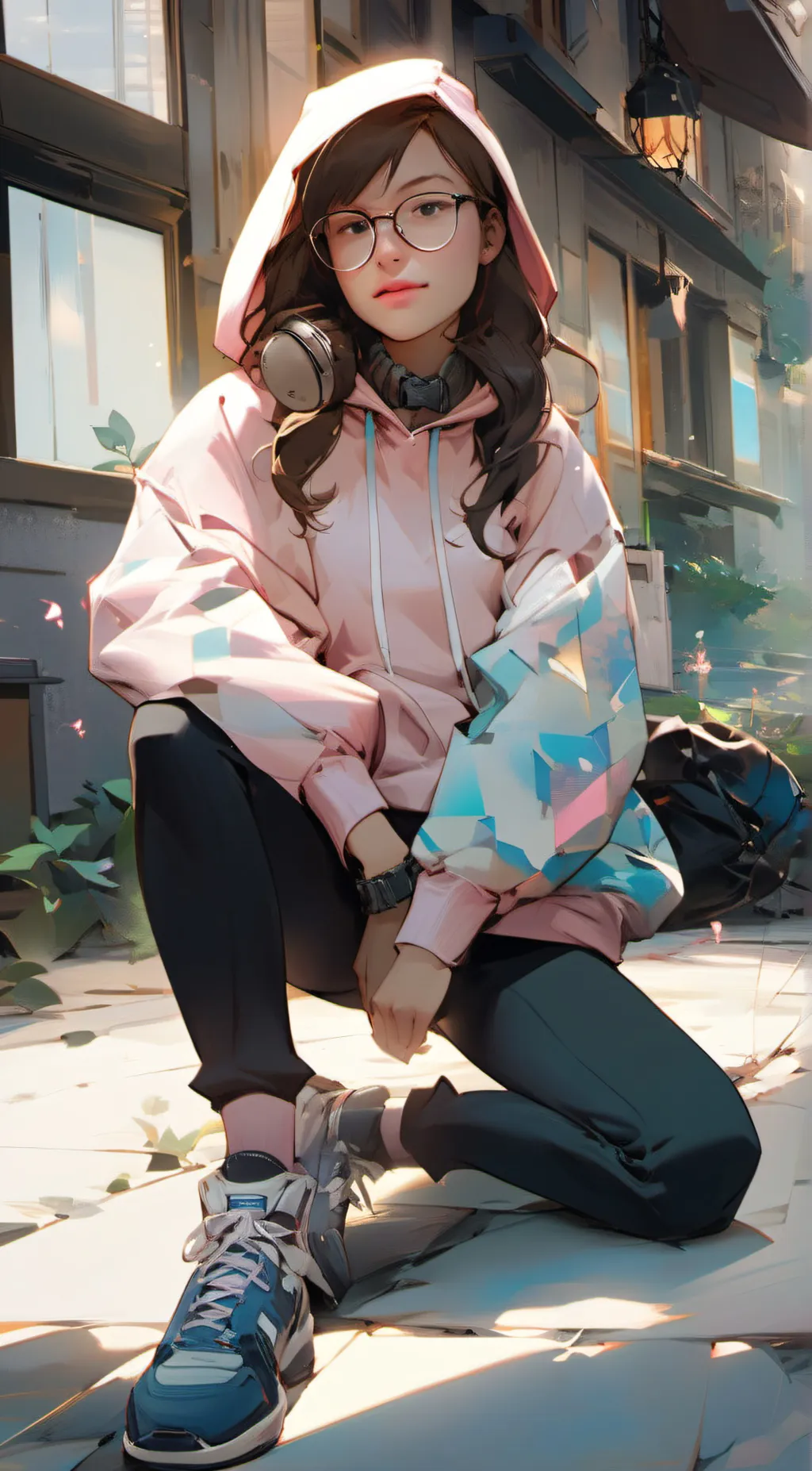 ai character: ski background