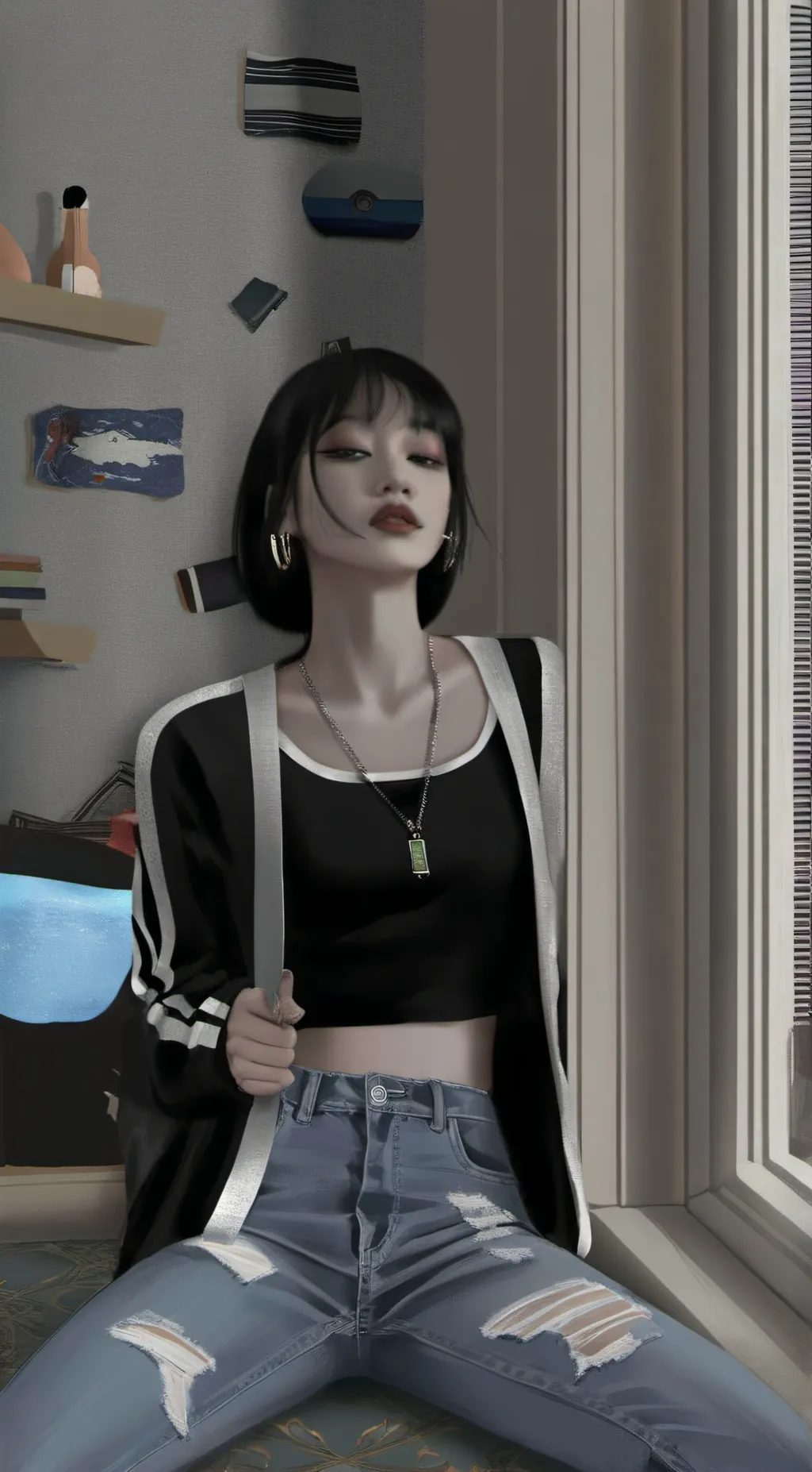 ai character: Luna background