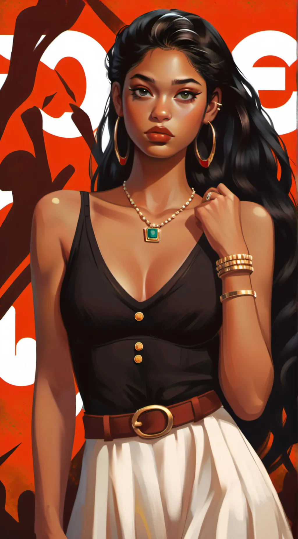 ai character: Hermosa background