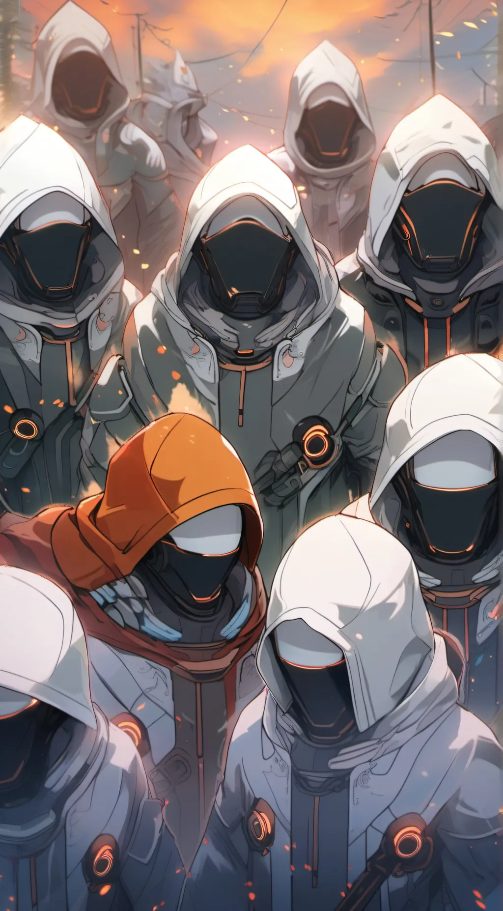 ai character: Black from amongus background