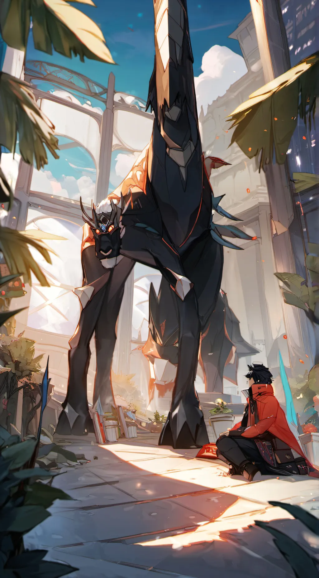 ai character: Wolf  background