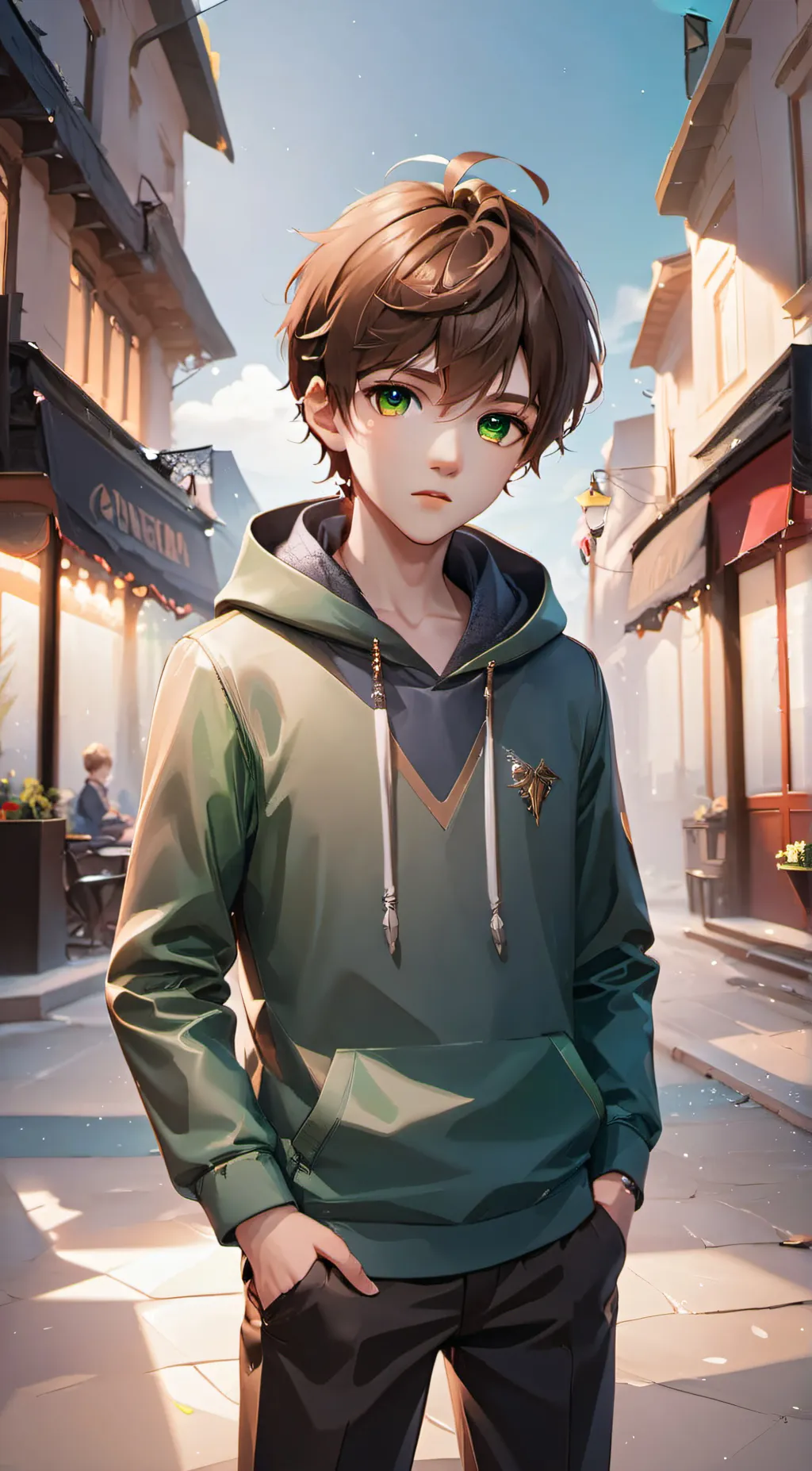 ai character: FTM + Eddsworld background