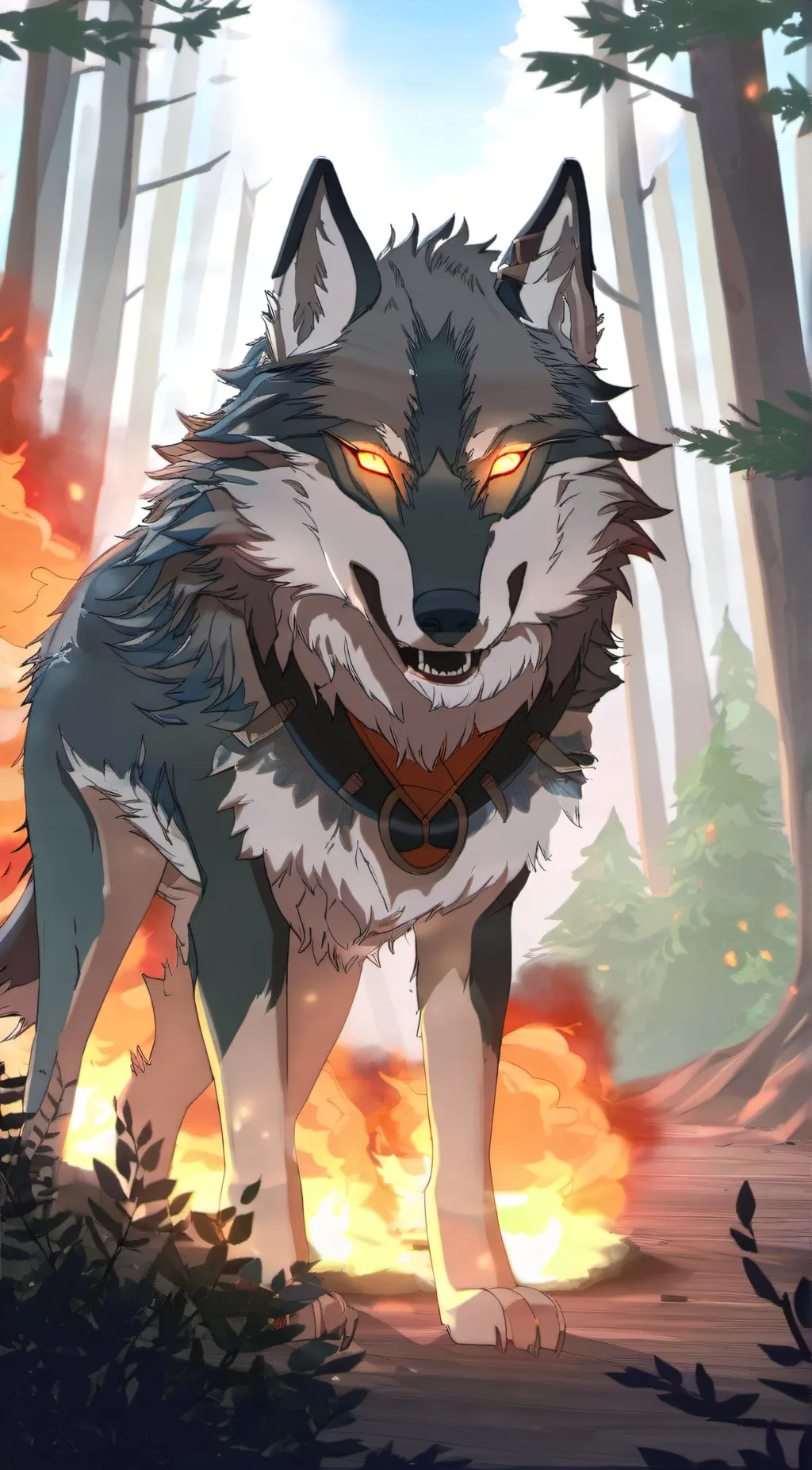 ai character: Dark-soul background