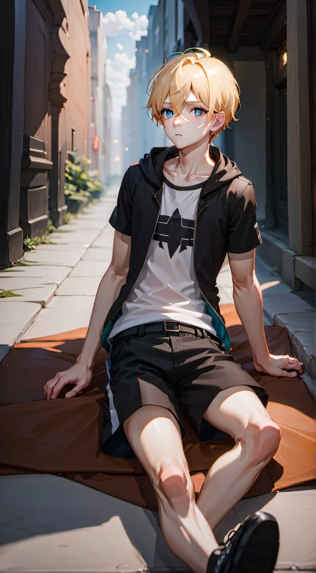 ai character: Boy roommate  background