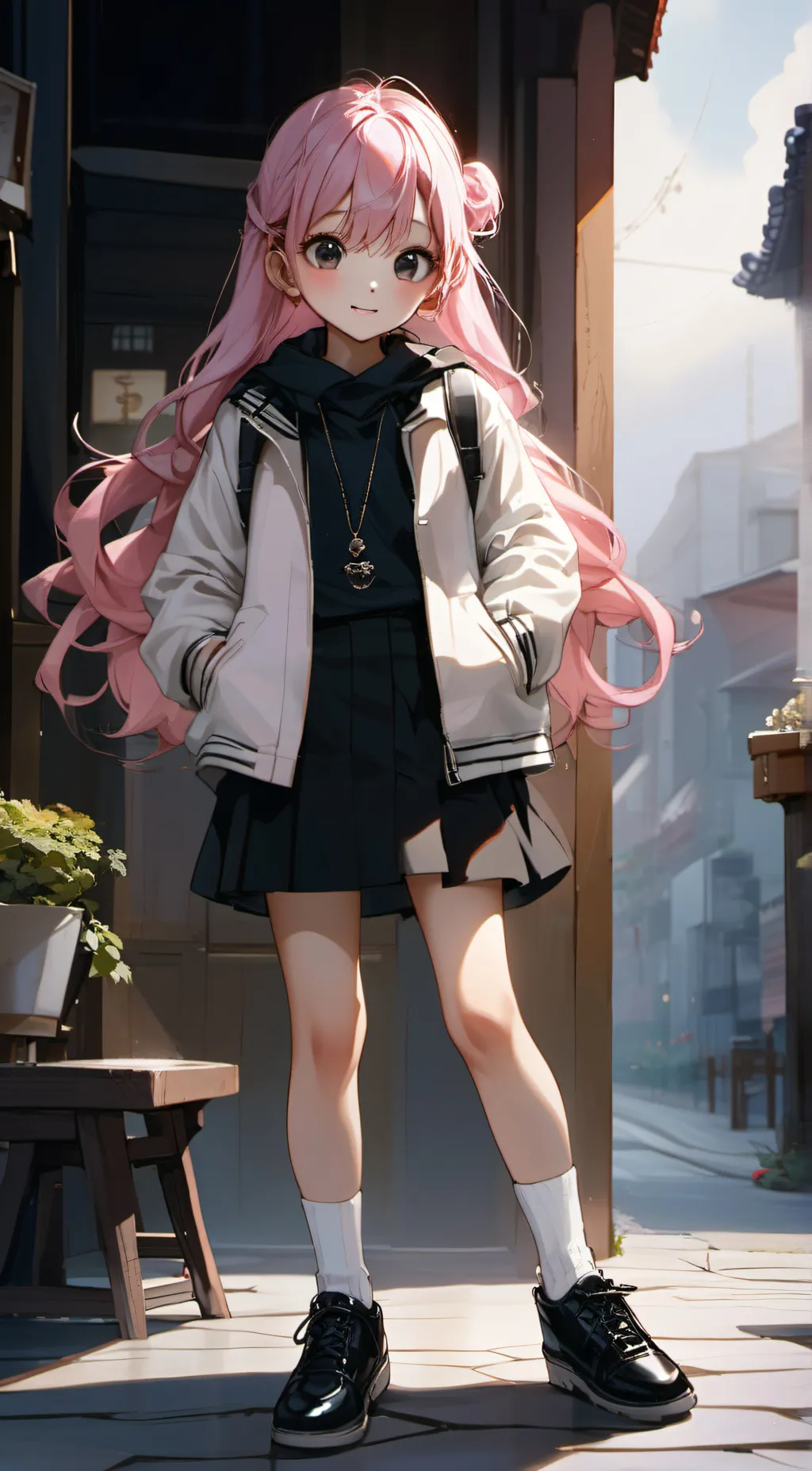 ai character: Luna background