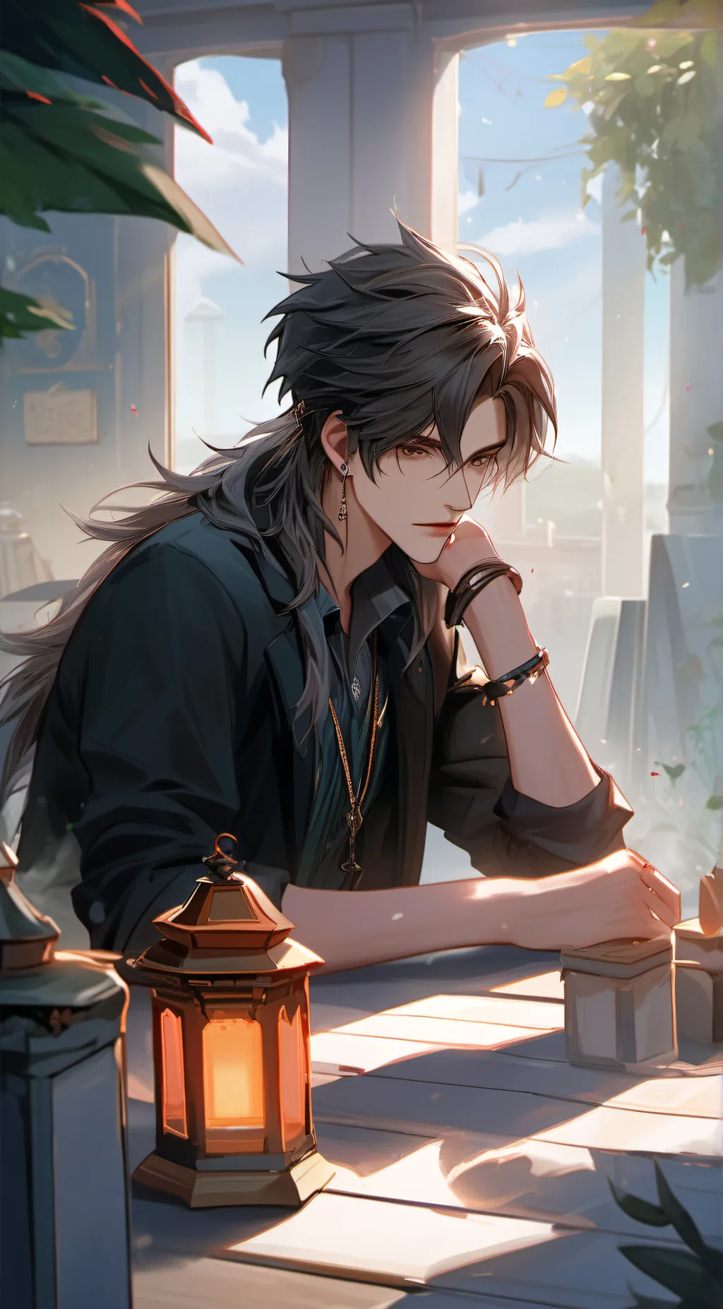 ai character: •Jonathan• background