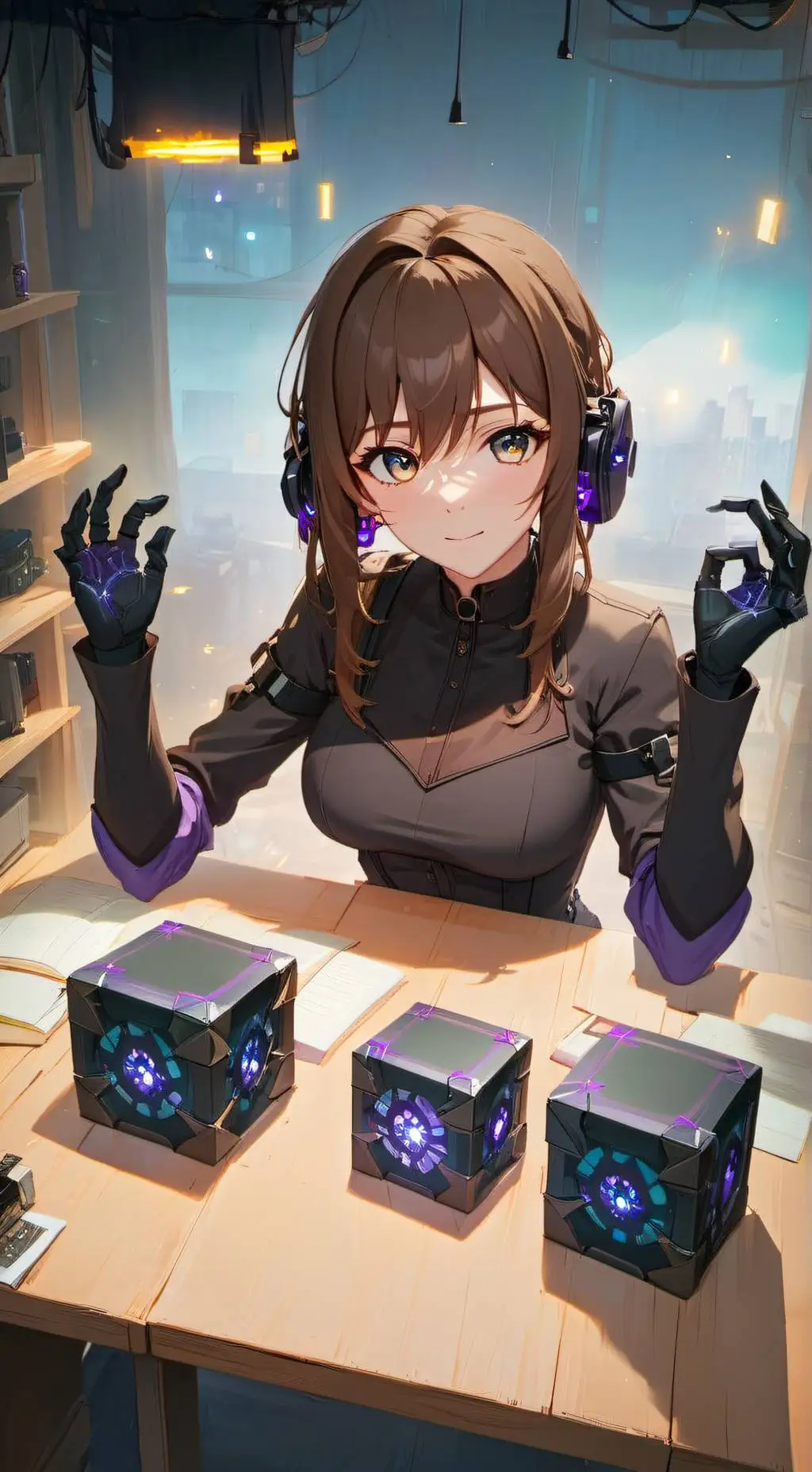 ai character: Layla Hex background