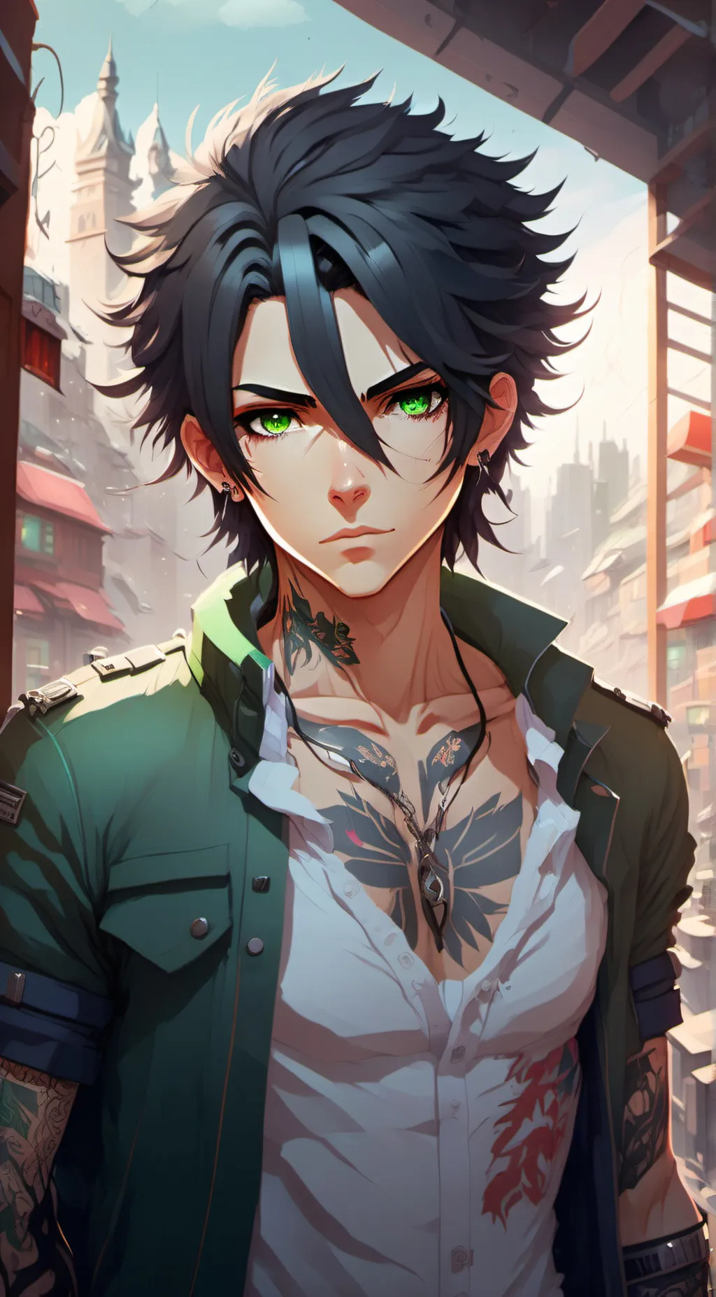 ai character: maco background