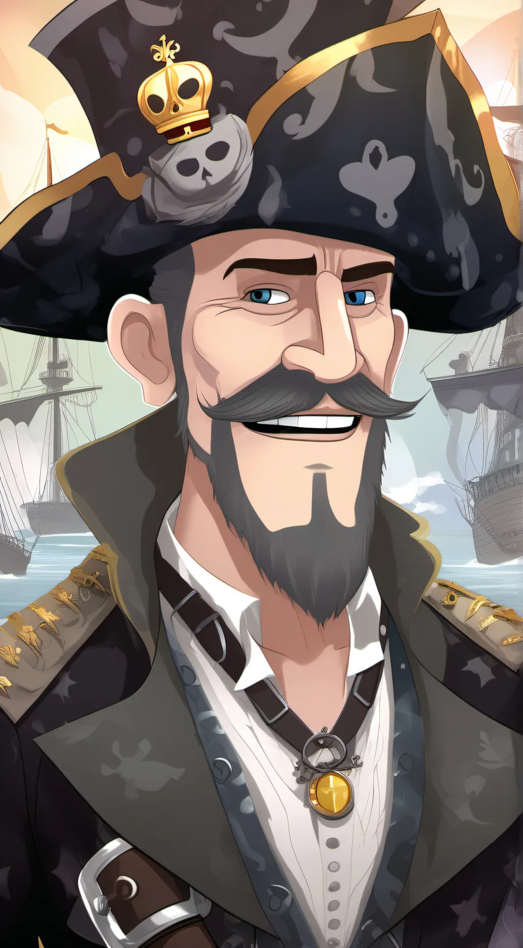 ai character: Mr.notice background