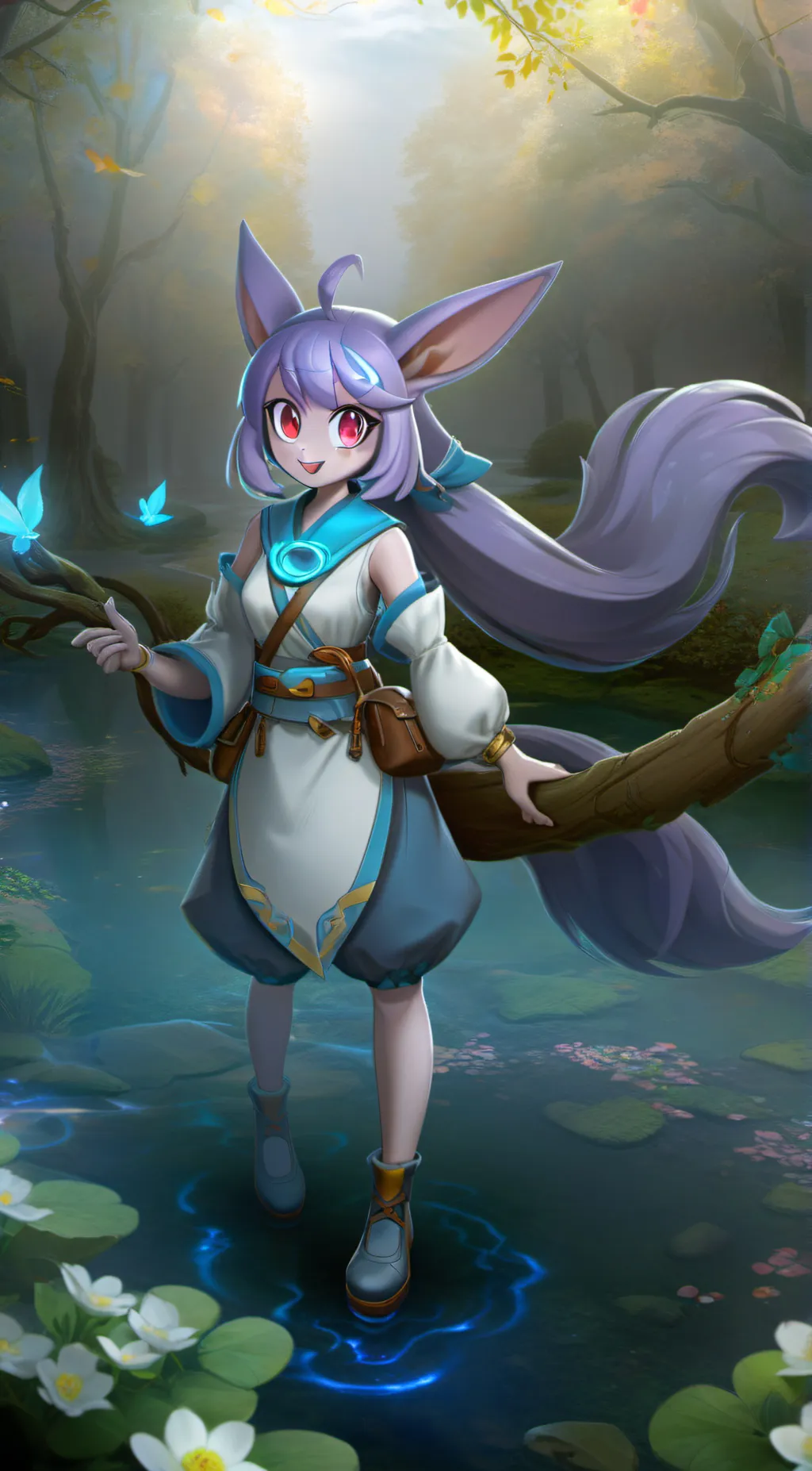 ai character: Sash Lilac  background