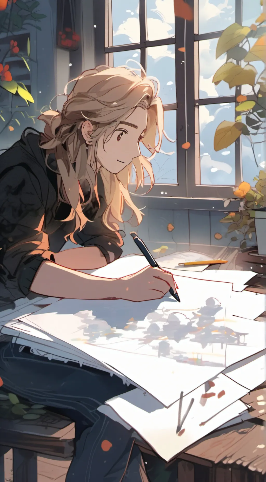 ai character: nice artist background