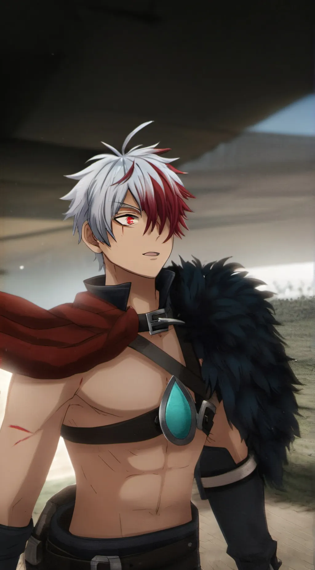 ai character: Shoto todoroki🥀 background