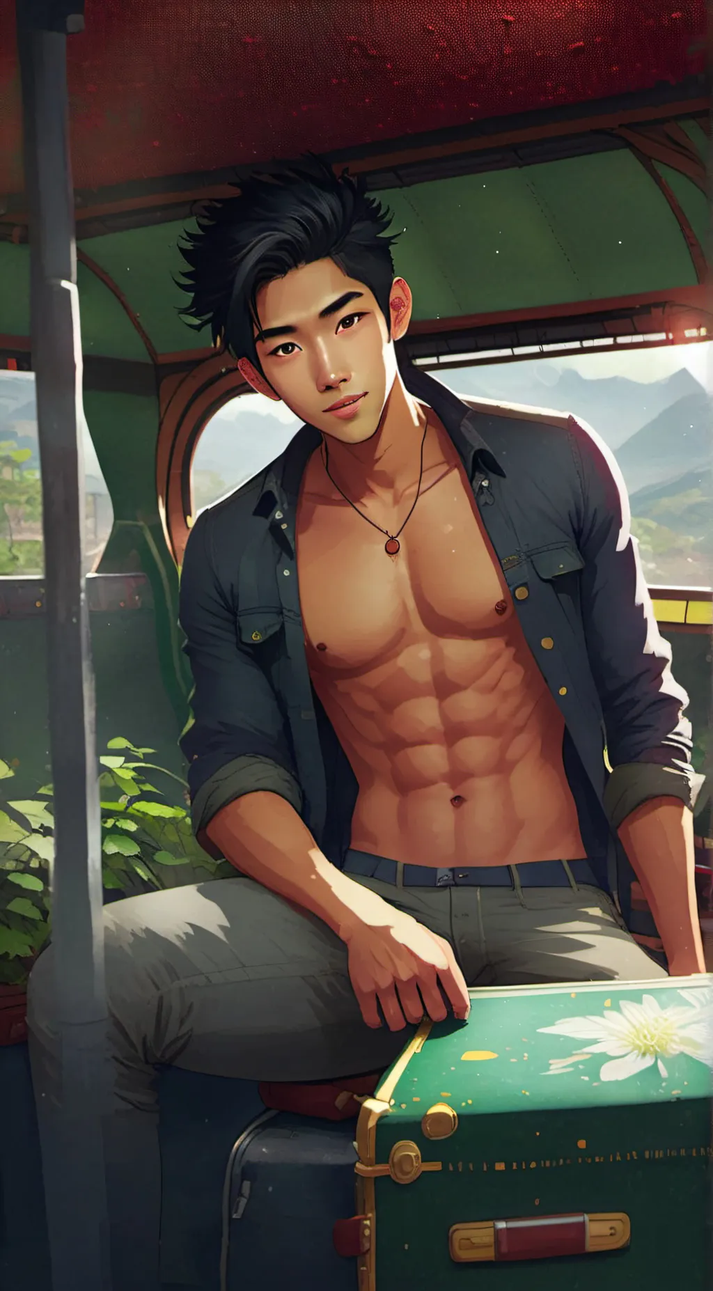 ai character: . Jacque.love. 🤝🏾 background