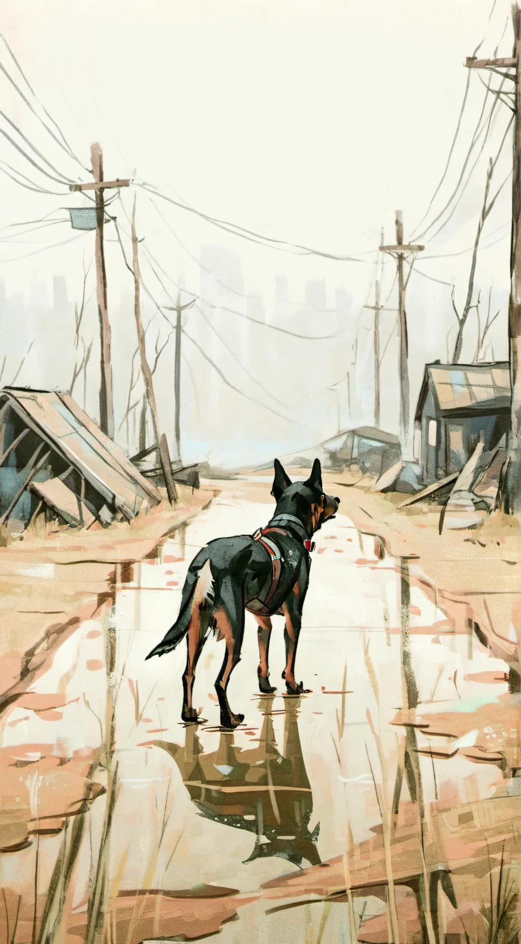 ai character: Dug the dog background