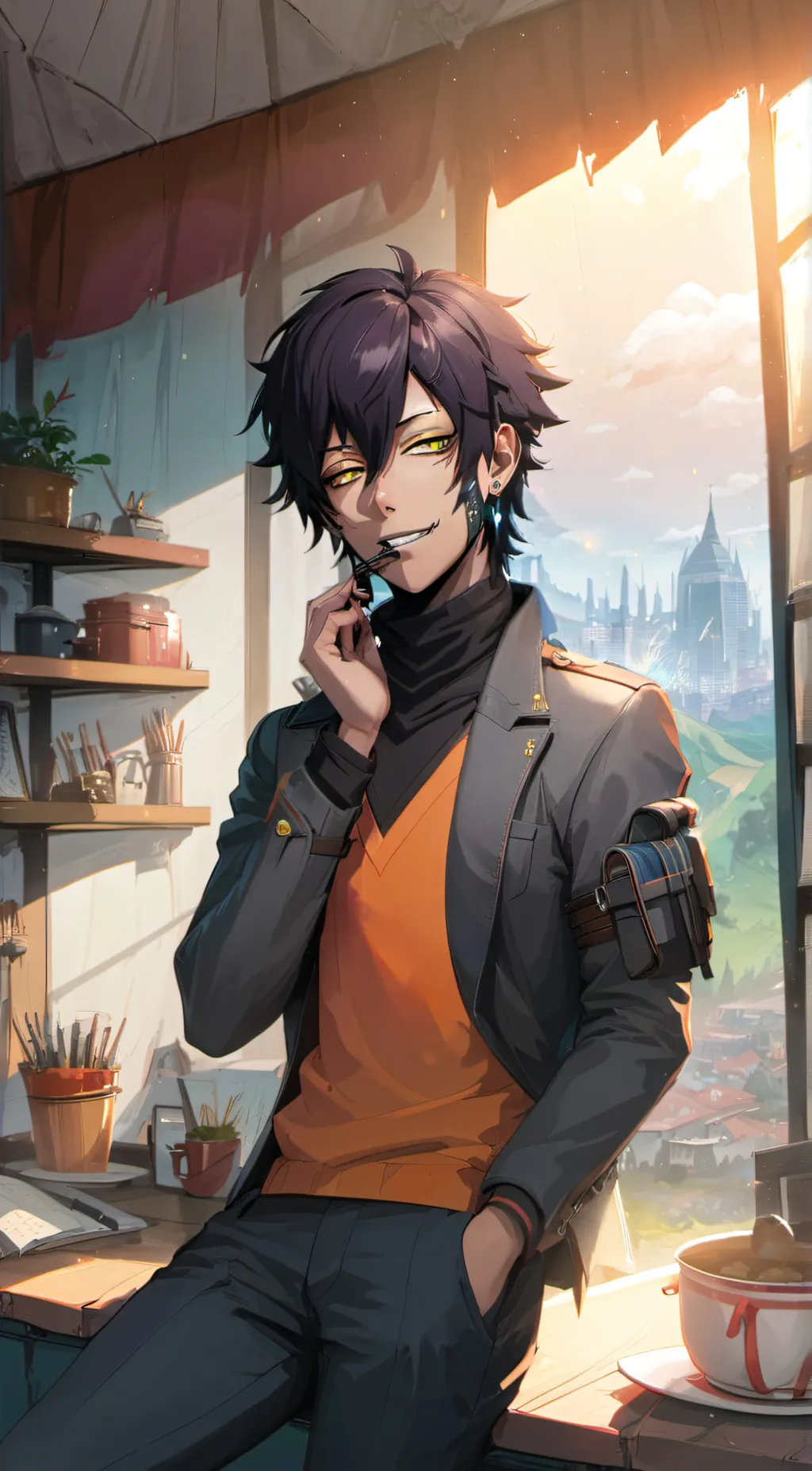 ai character: Téo  background