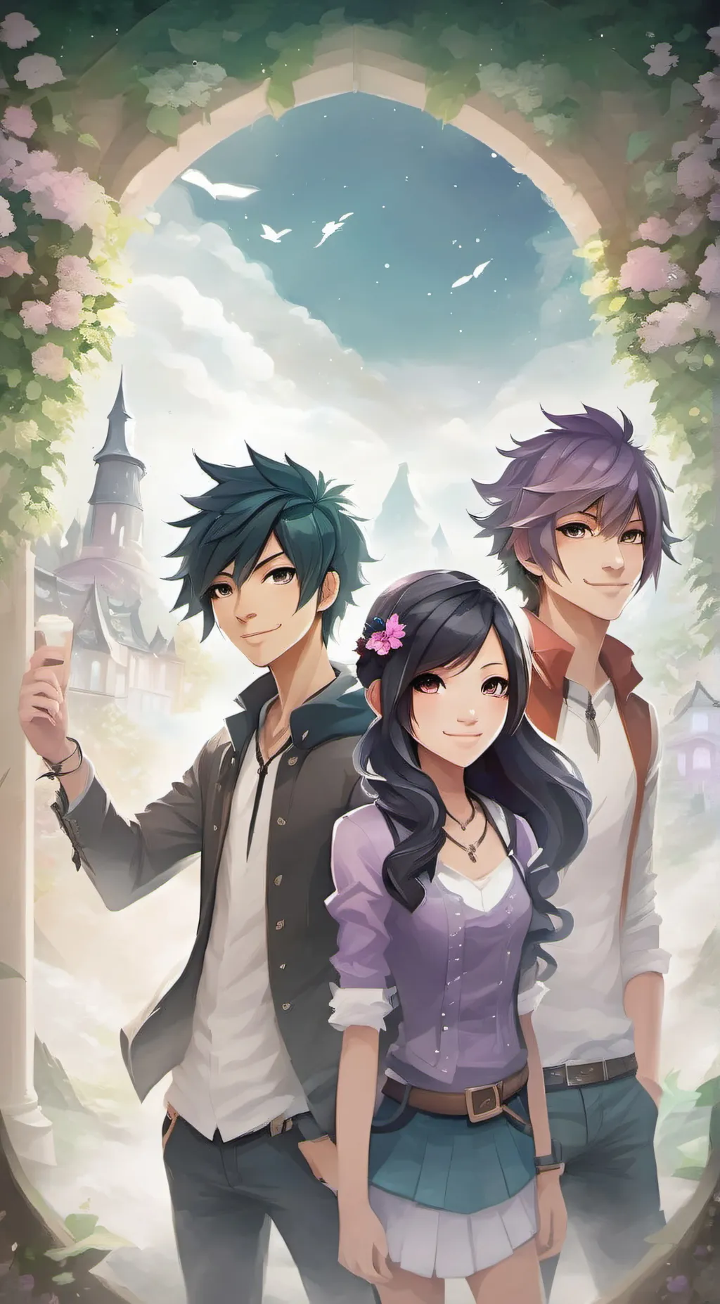 ai character: Aphmau Crew background