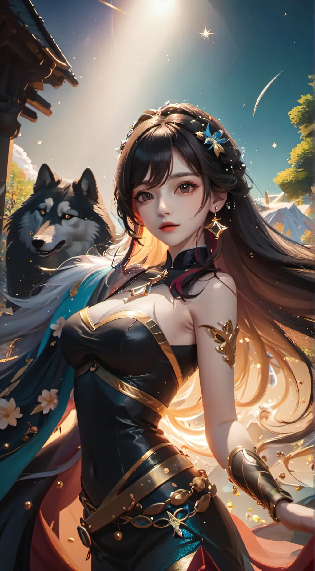 ai character: Farah background