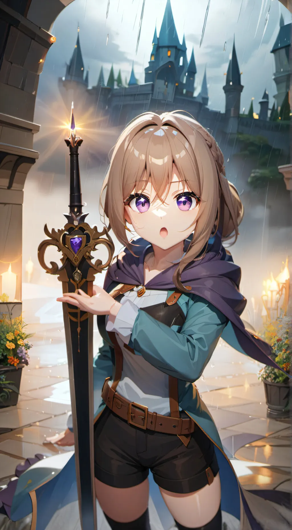 ai character: Aura background