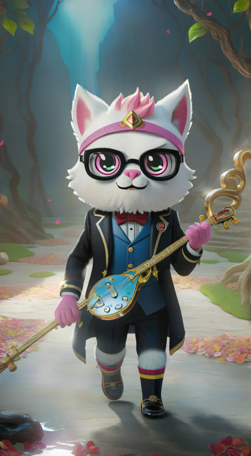 ai character: Princess Unikitty  background