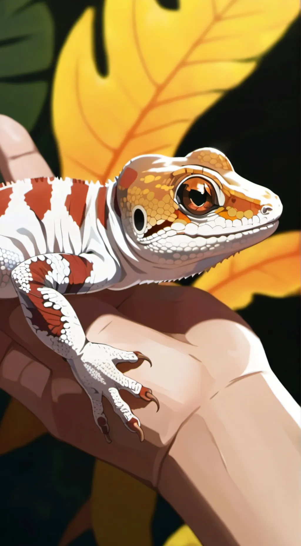 ai character: geko background