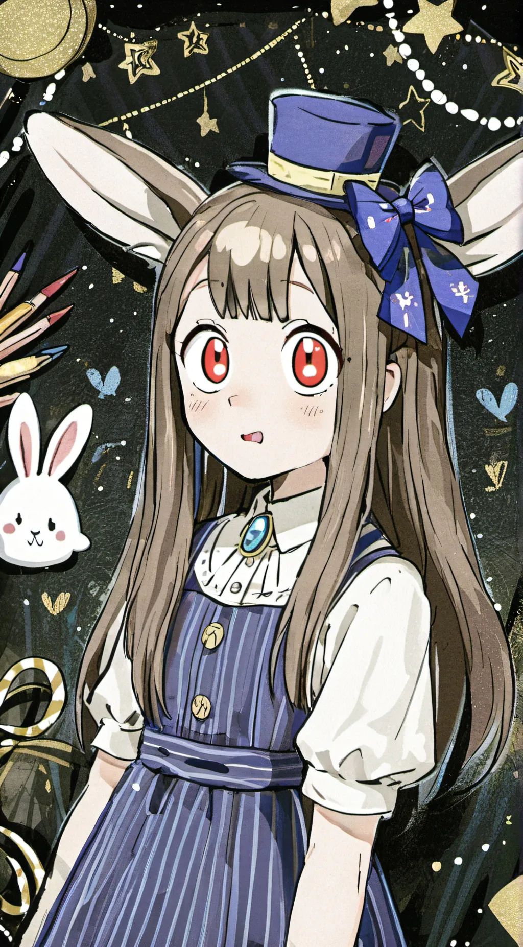 ai character: pomni❤️💙 background