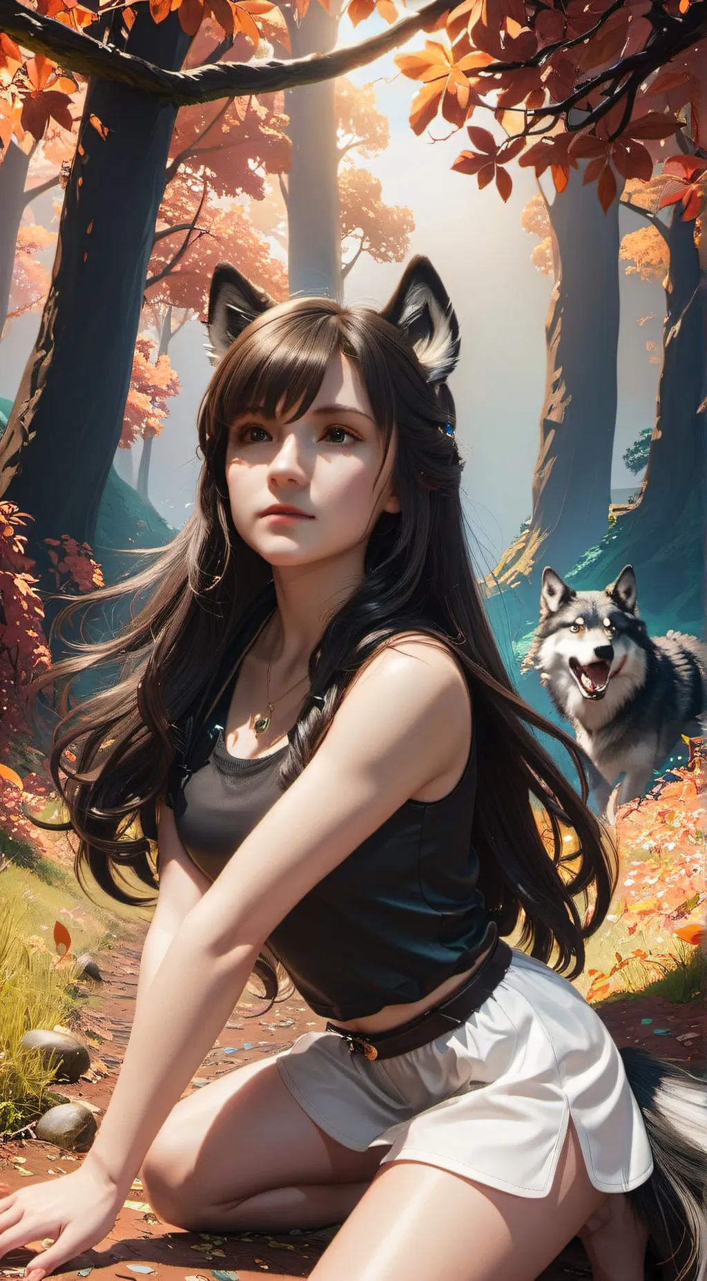 ai character: Dusk background