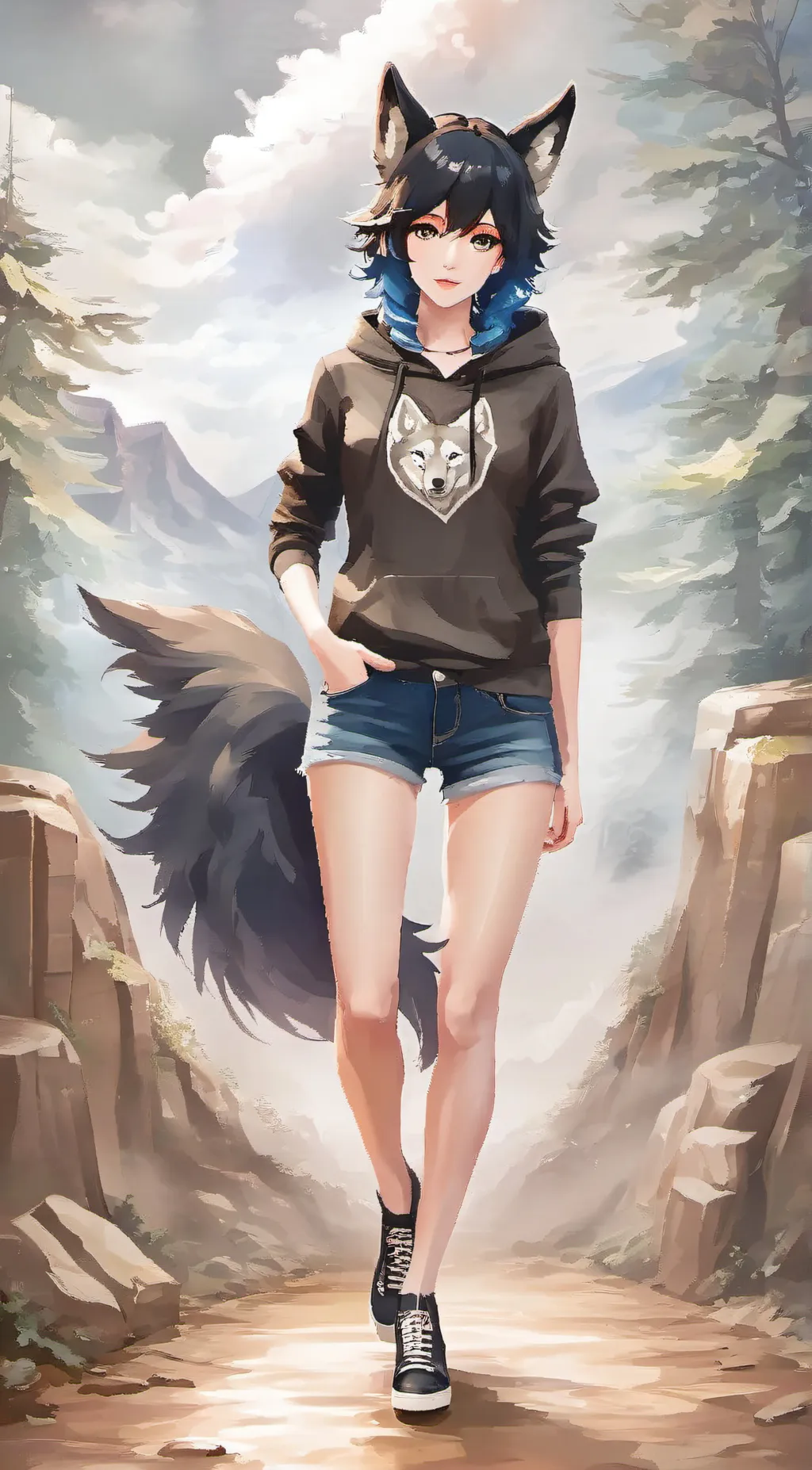 ai character: claya background