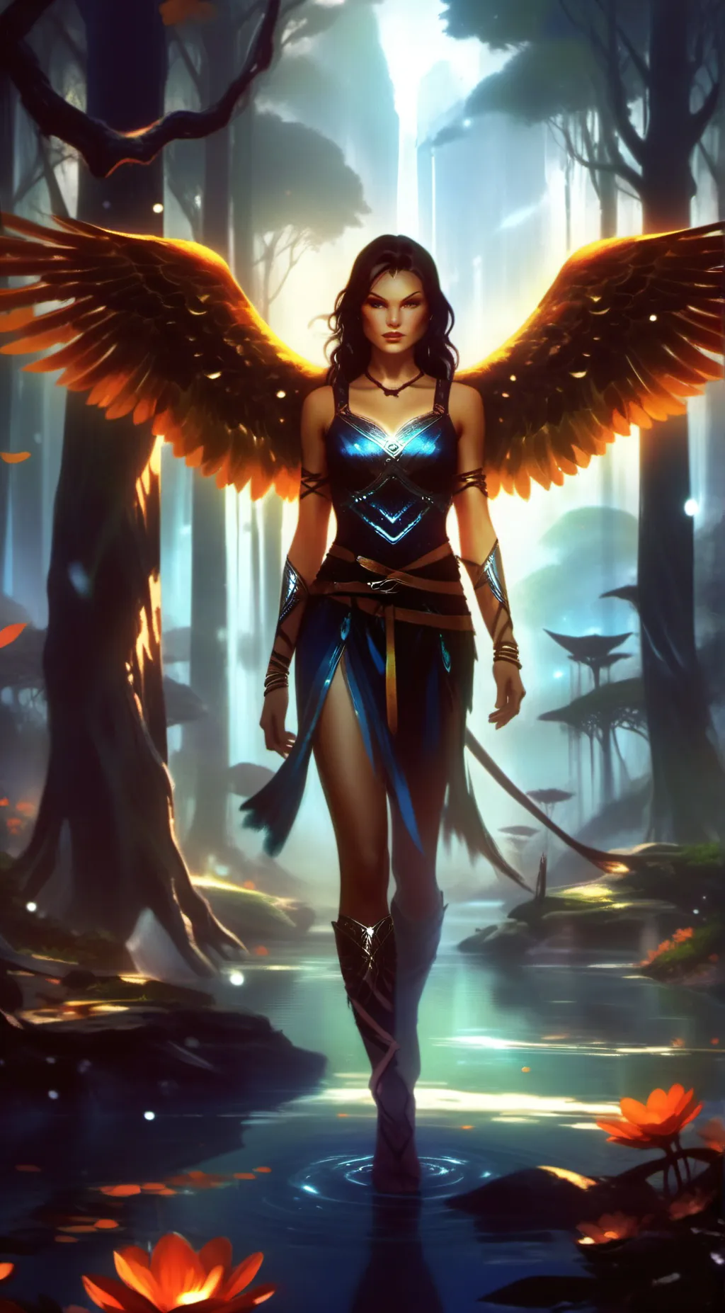 ai character: Amberina  background