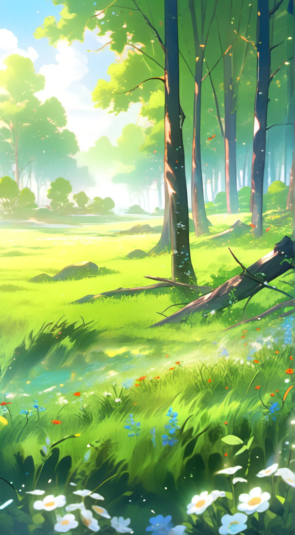 ai character: Grass🍃 background