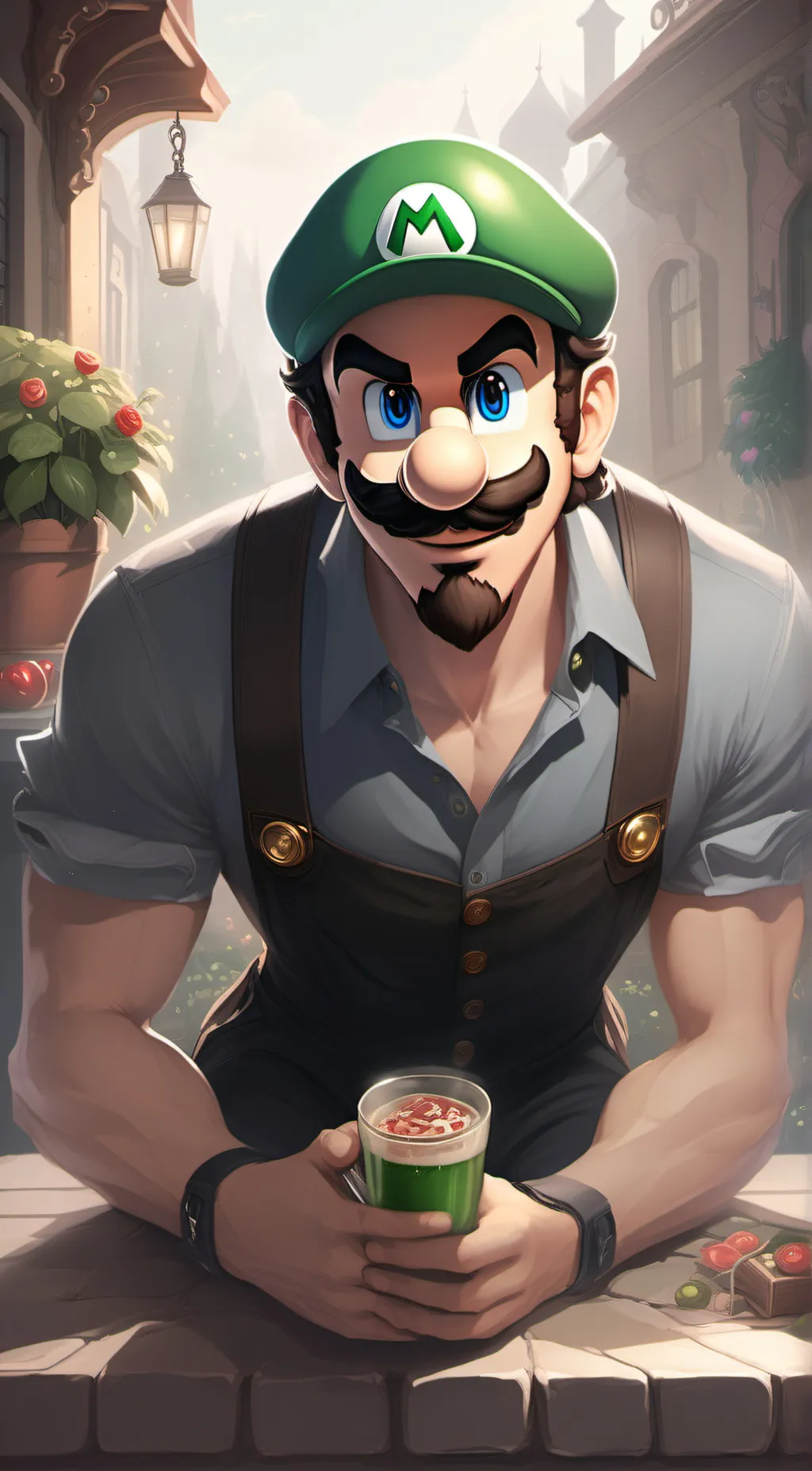 ai character: mario background