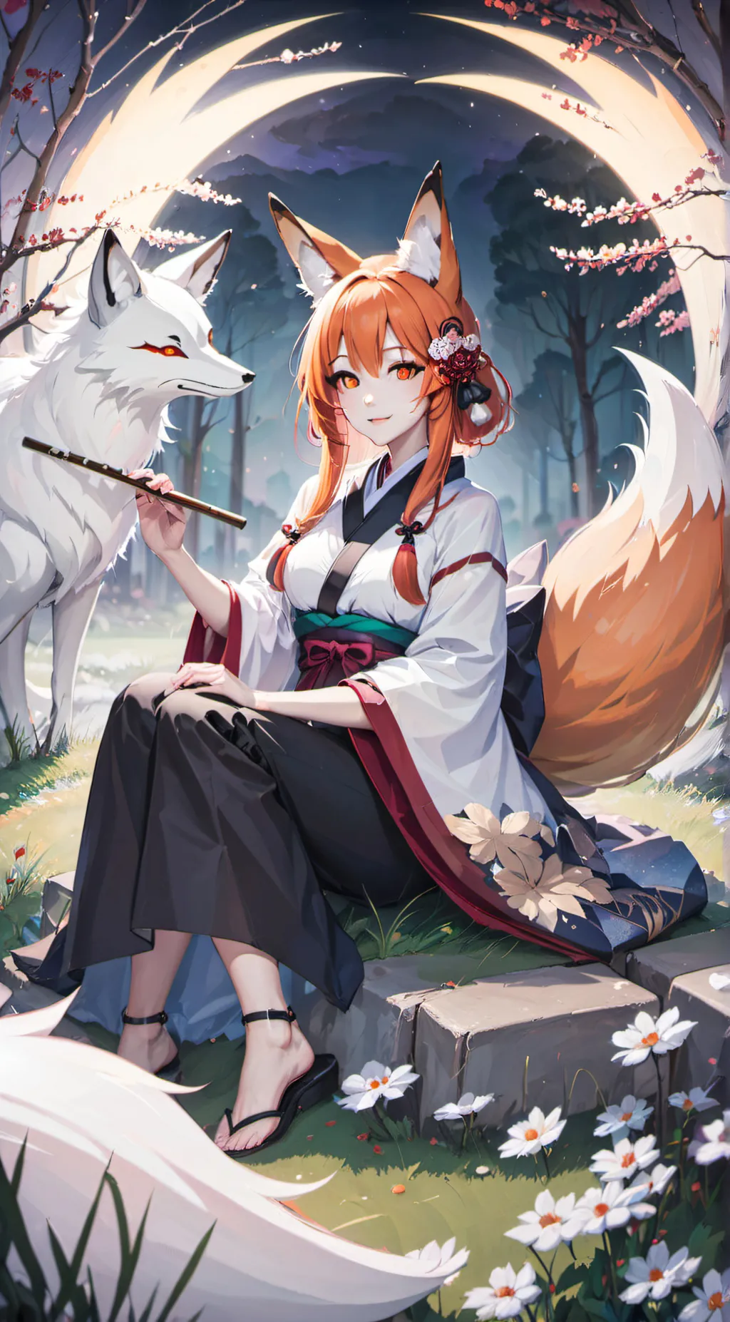ai character: Kyushi Kitsune background