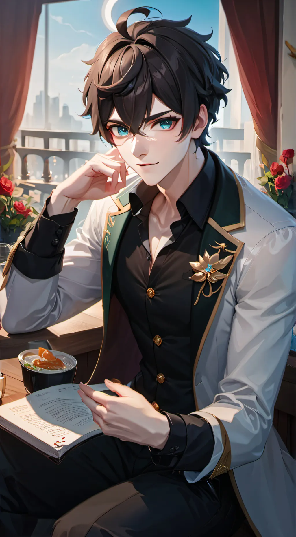 ai character: Asher  background