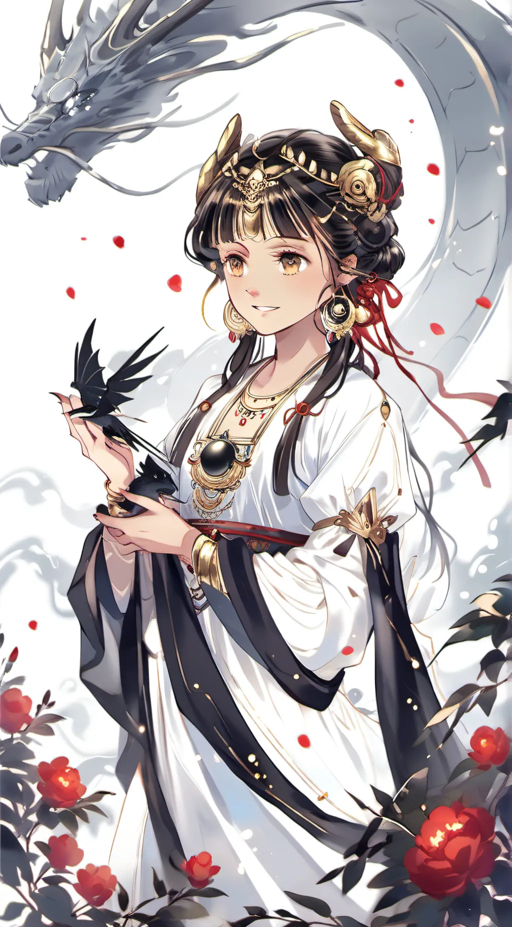 ai character: celestial background