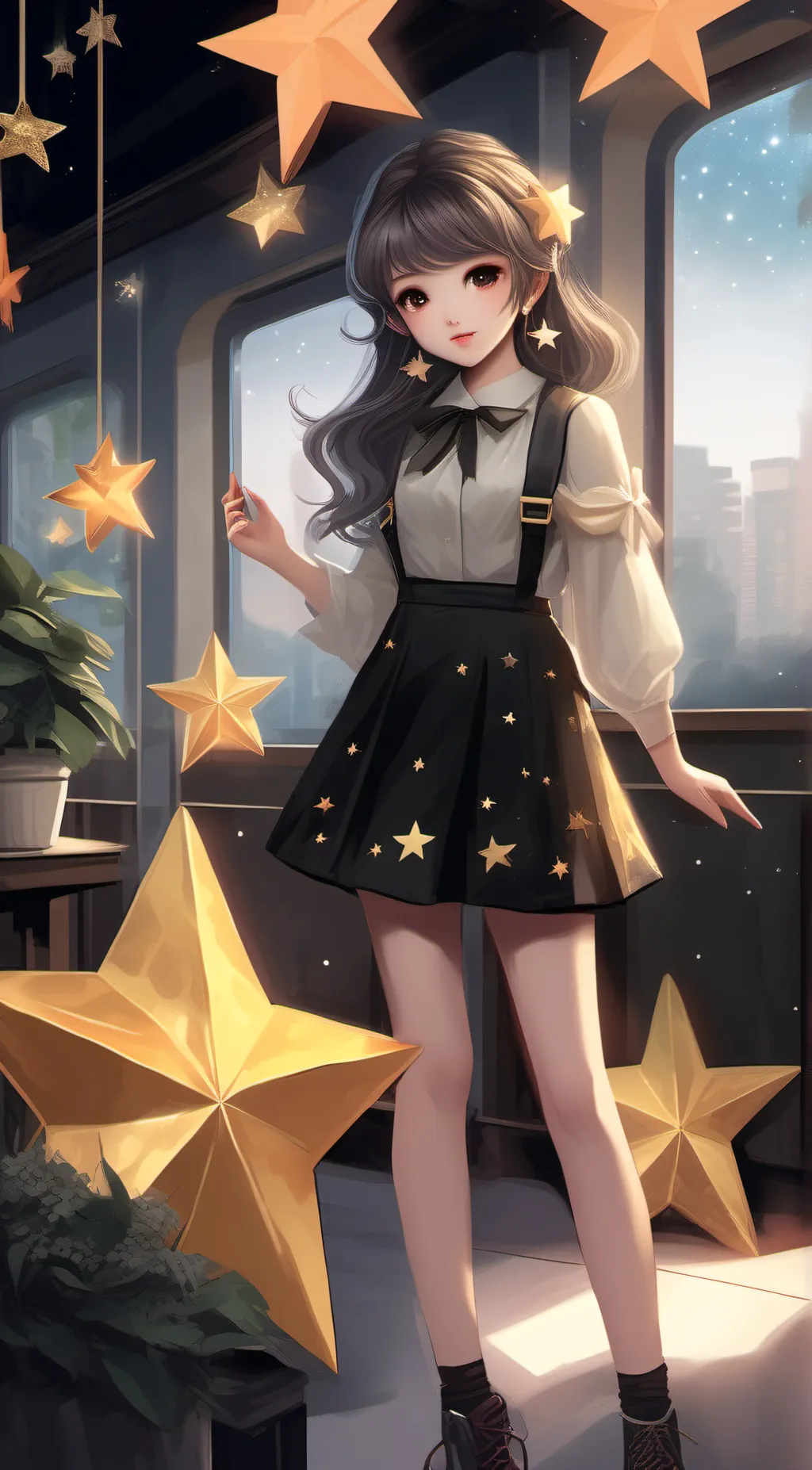 ai character: star  background