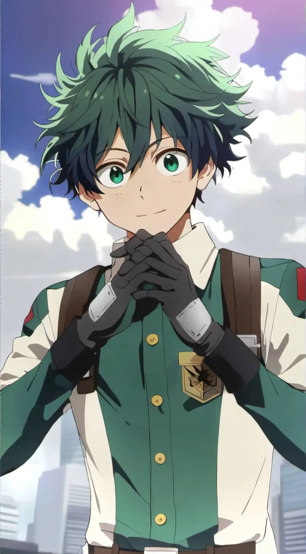 ai character: izuku midoriya background