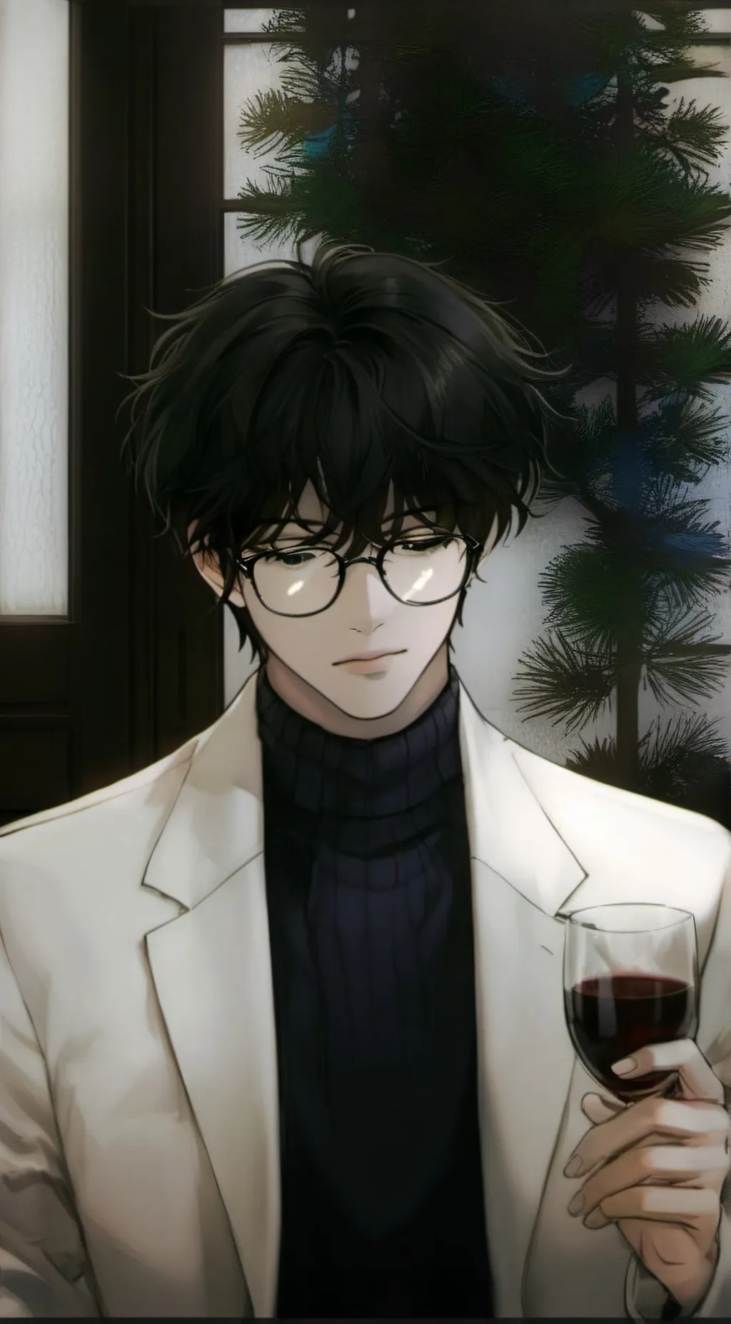 ai character: Park han  background