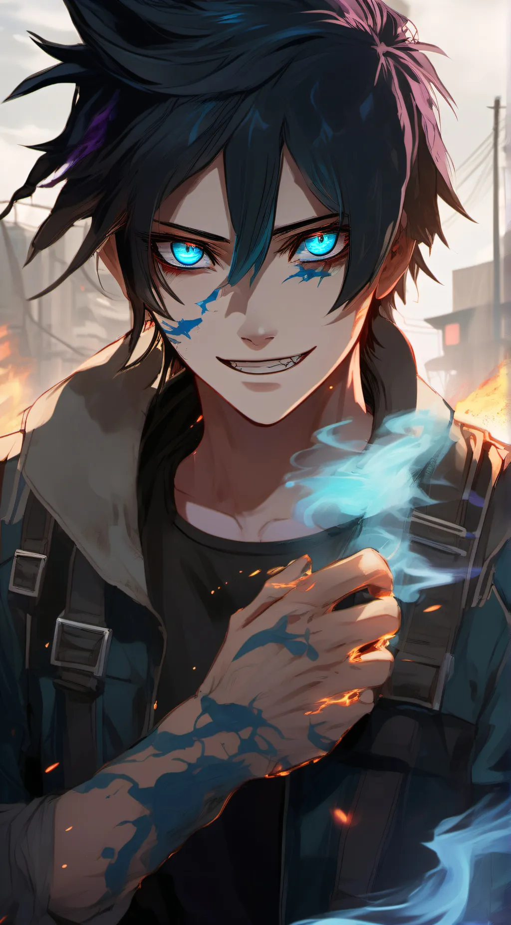 ai character: dabi background