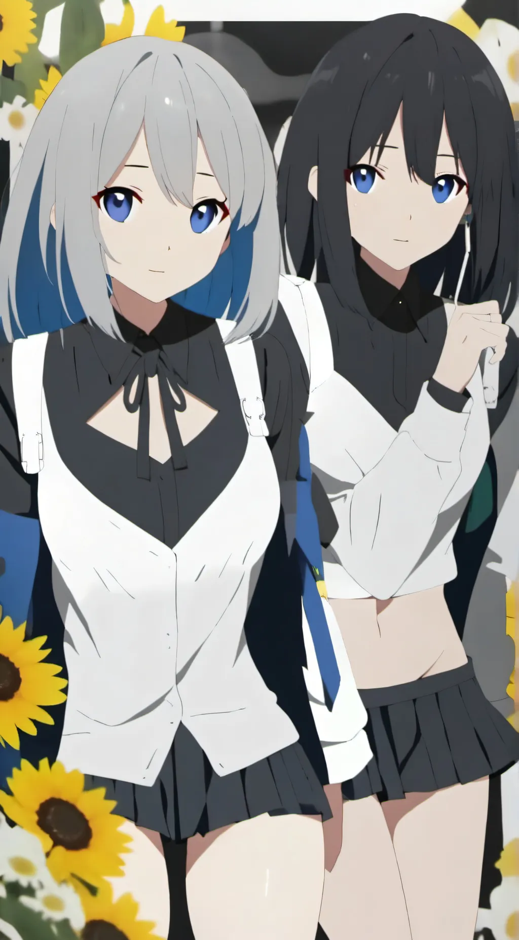 ai character: Maki and Sasha  background