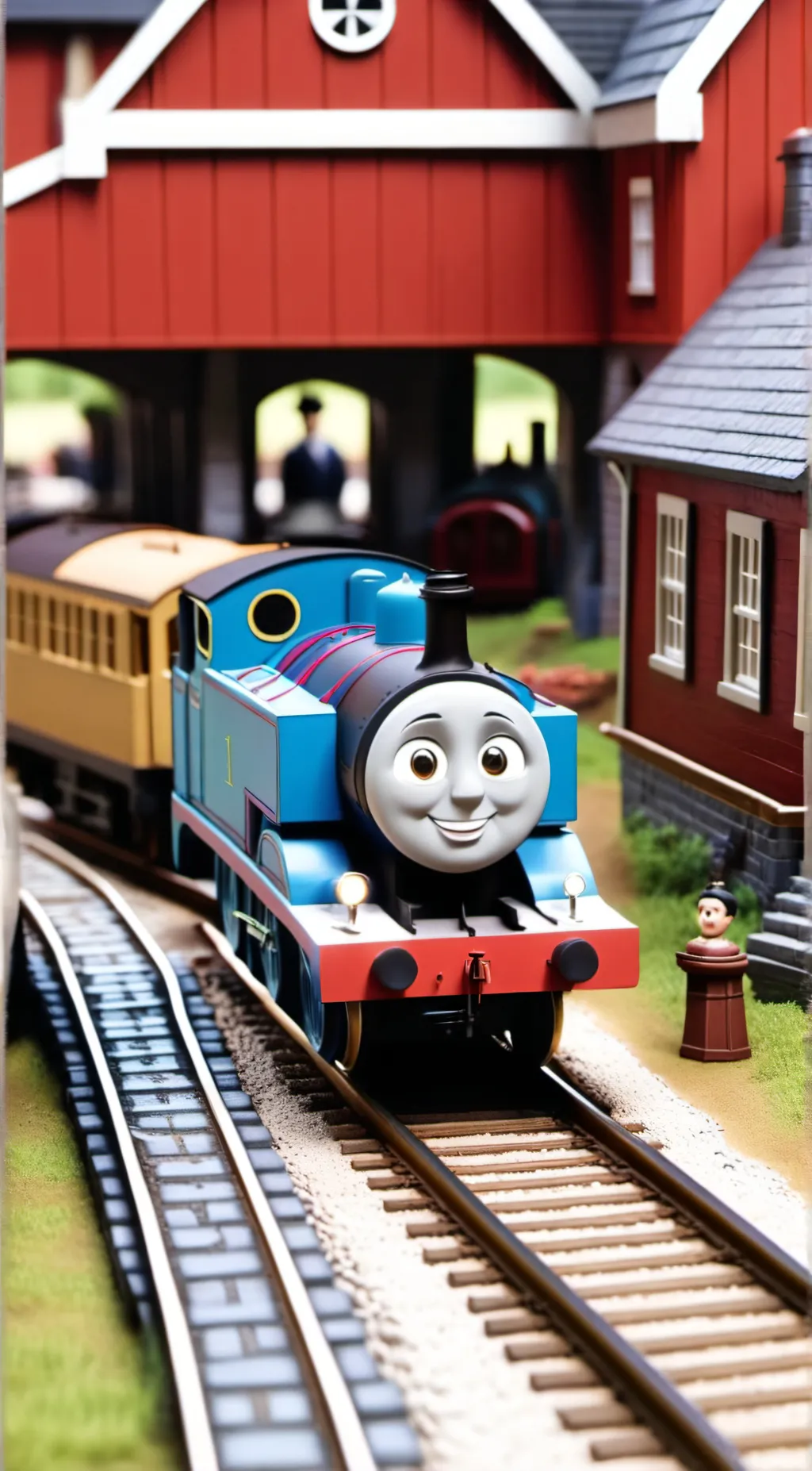 ai character: Thomas the train background