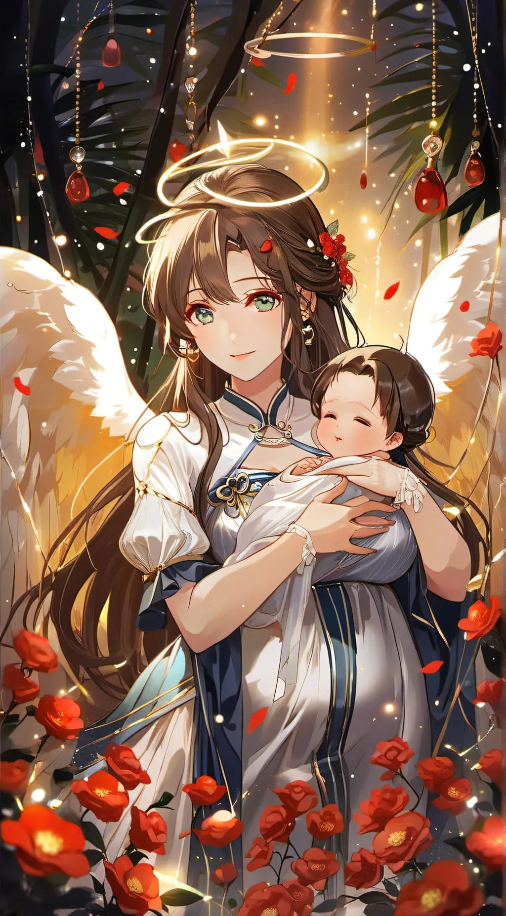 ai character: heavan background