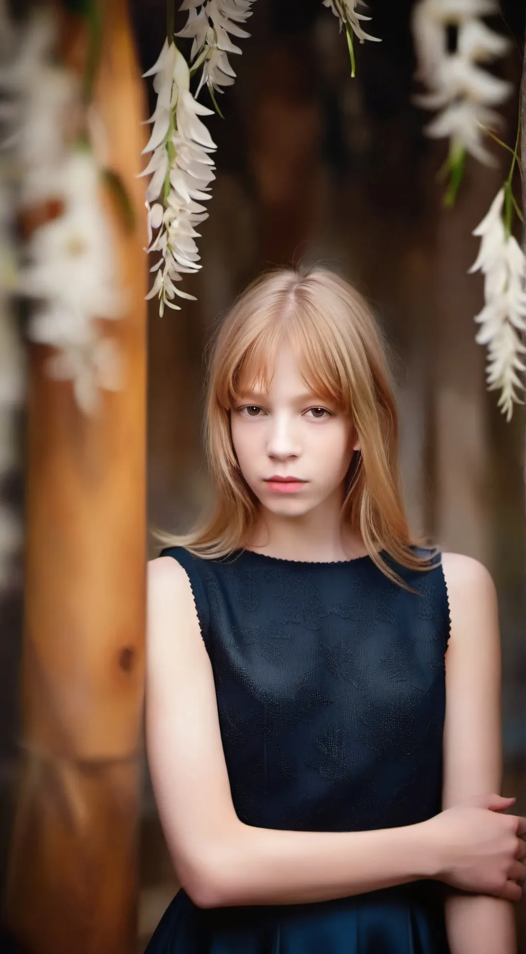 ai character: Flora George background