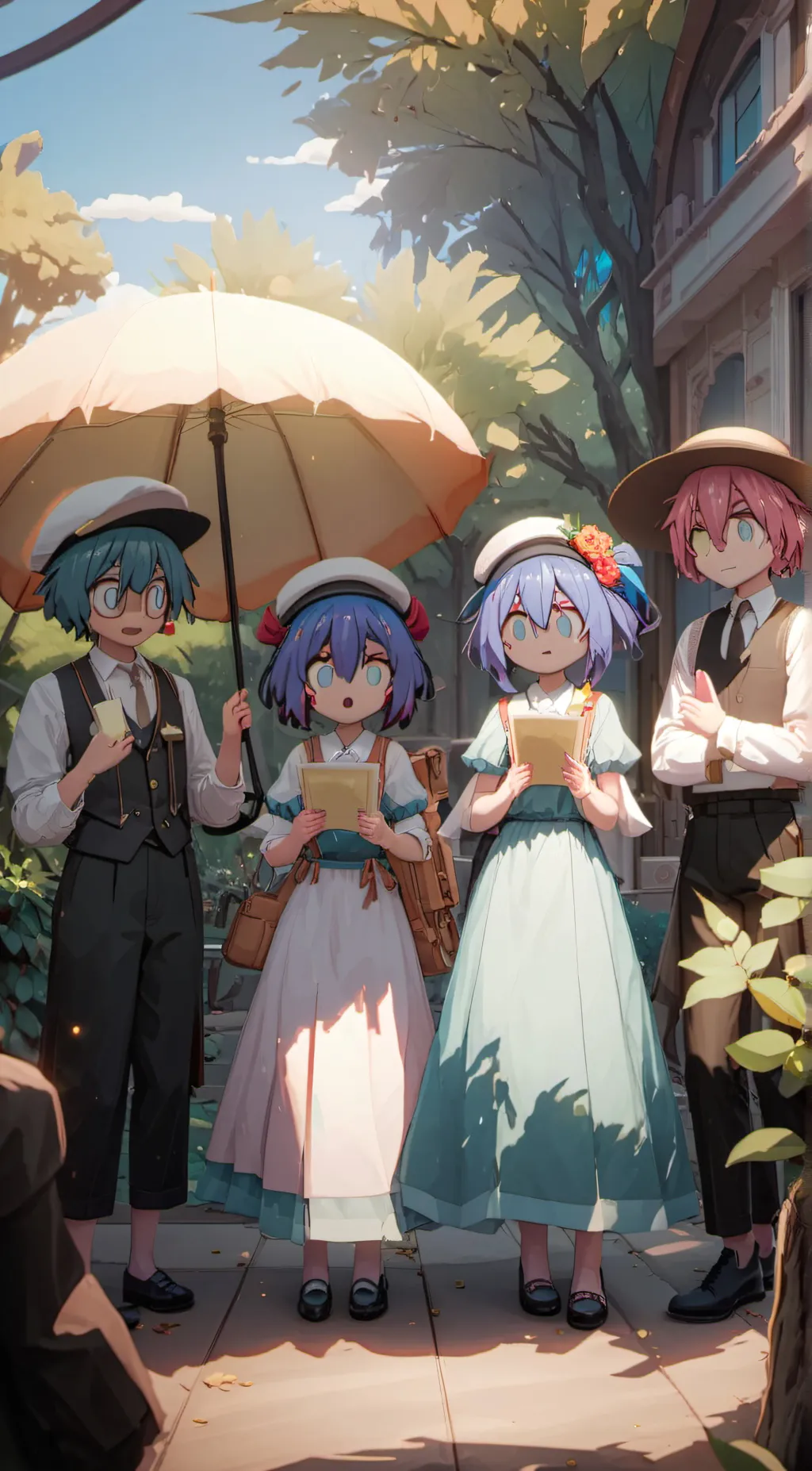 ai character: friend group  background