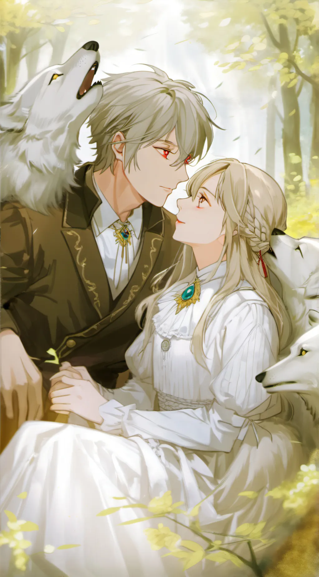 ai character: Wolf  background