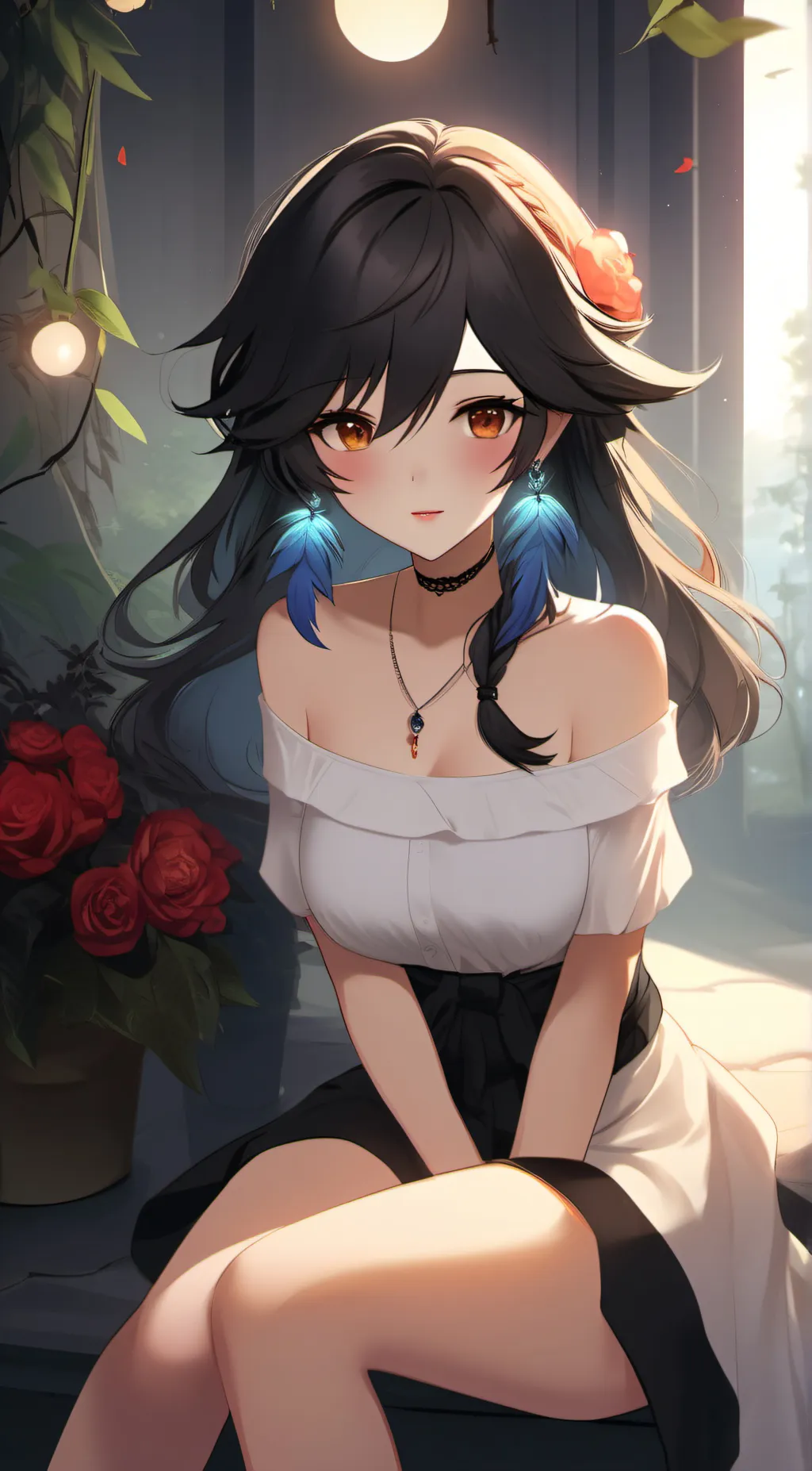 ai character: Lenna  background