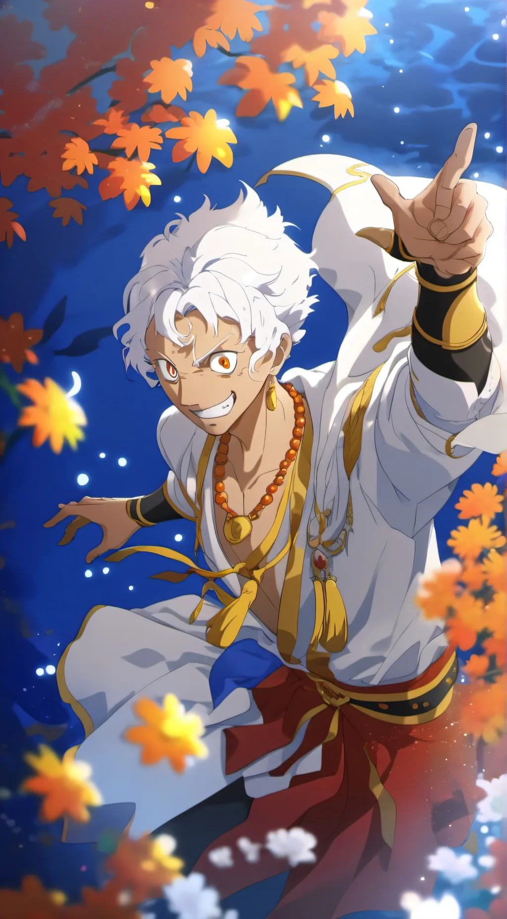 ai character: Gear 5 luffy background