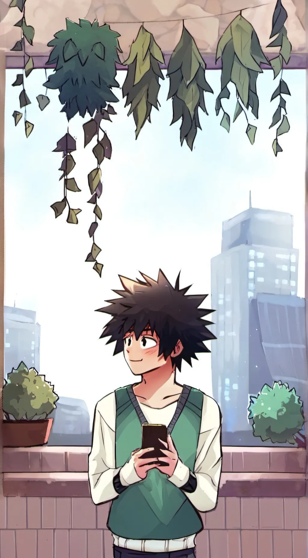 ai character: deku background