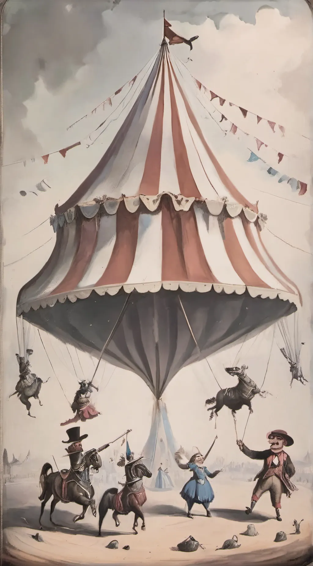 ai character: circo de terror  background