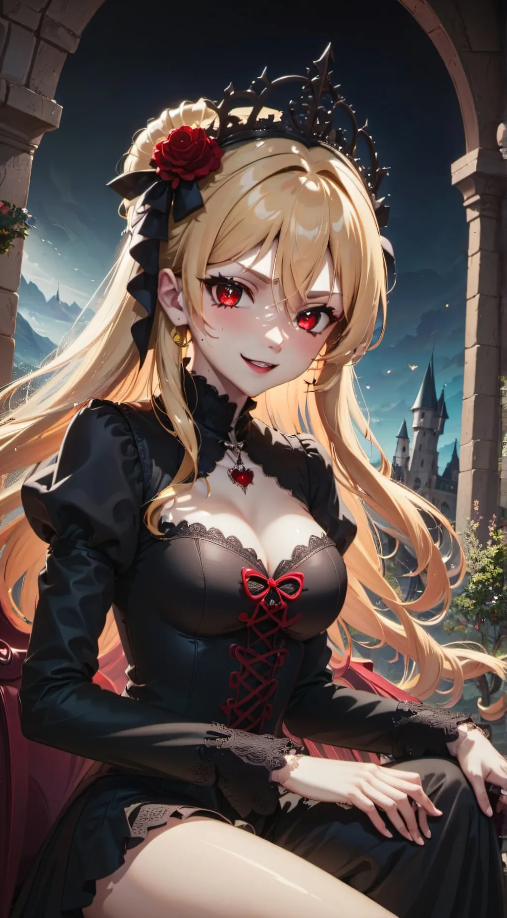 ai character: Vamira Bloodfallen background