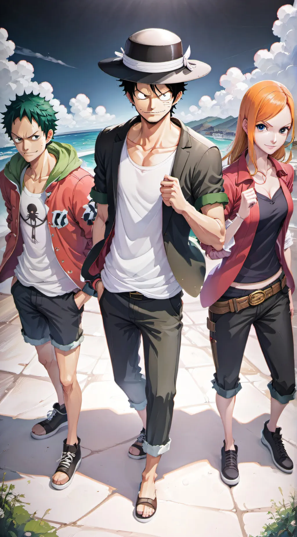 ai character: luffy's crew background