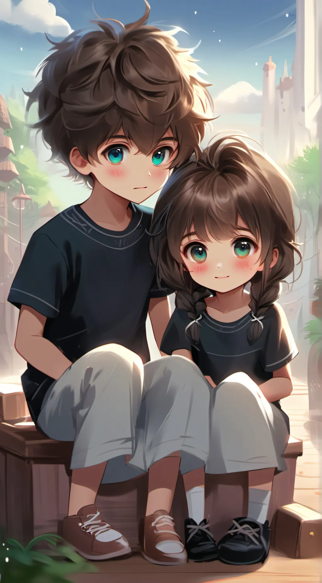 ai character: Evan and Kylie ♡ background